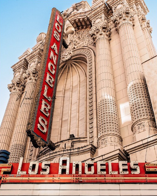 Los Angeles Theatre Sign Historical