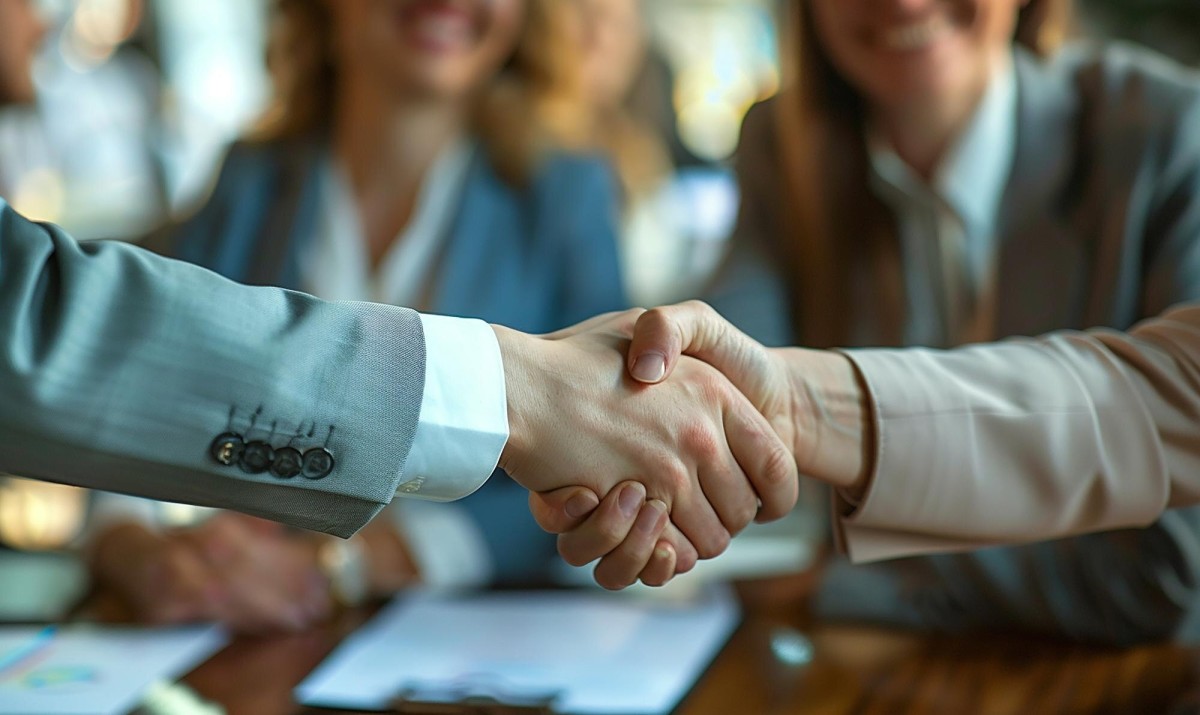 Person asking questions during business consultation